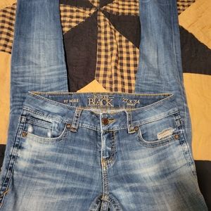 Womens Buckle Black Jeans size 27x34